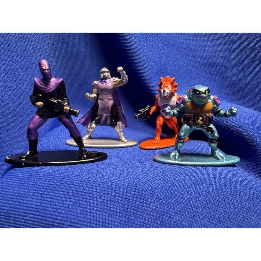 Teenage Mutant Ninja Turtles Nano Metalfigs Die Cast 4 Figures TMNT Loose Lot